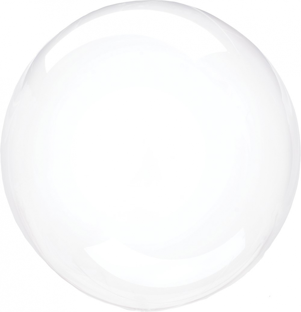 Шар (30''/76 см) Сфера 3D, Deco Bubble, Прозрачный, Кристалл, 1 шт