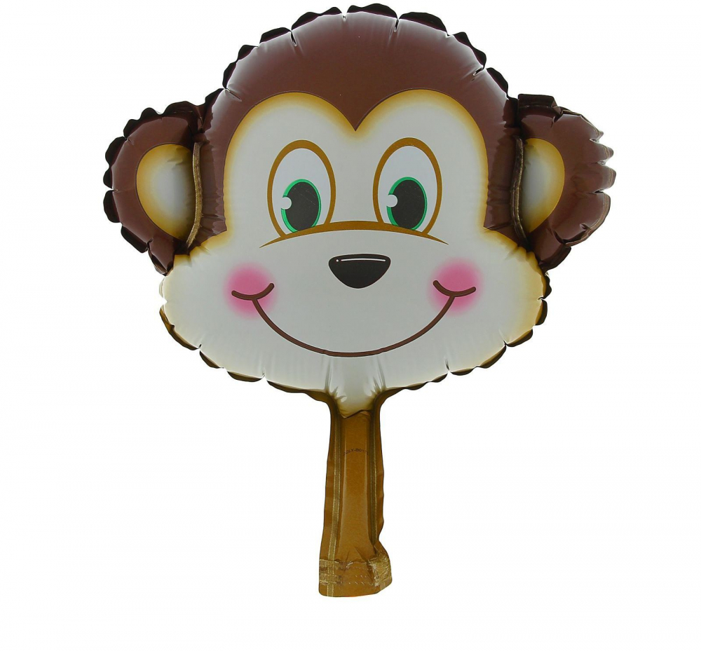 Шар с клапаном (14''/30 см) Мини-фигура, Обезьянка,  Китай