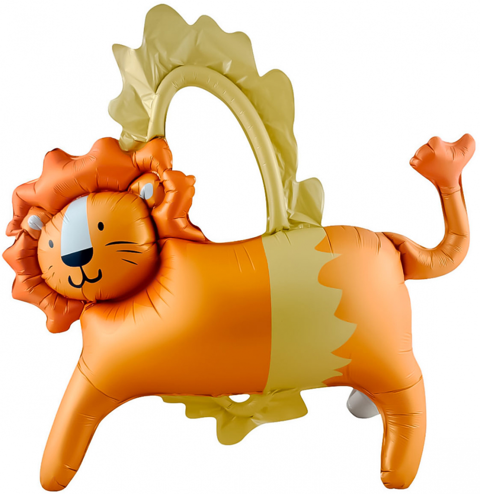 Шар (39''/99 см) Фигура 3D, Цирк, Смелый лев, 1 шт. в уп.