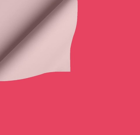 Плёнка матовая двухсторон 58см x 10м Насыщенный розовый и Нежно-розовый