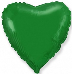 FM Шар (9''/23 см) Мини-сердце, Зеленый