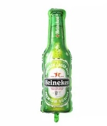 Шар (38''/98см) Фигура,Бутылка Пива,Зеленый  1 шт.