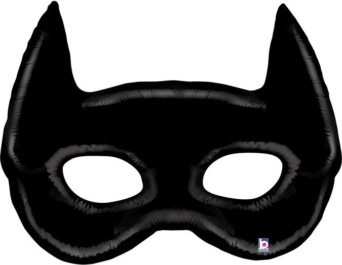 G Шар (45''/114 см) Фигура, Маска Бэтмен, Черный, 1 шт.