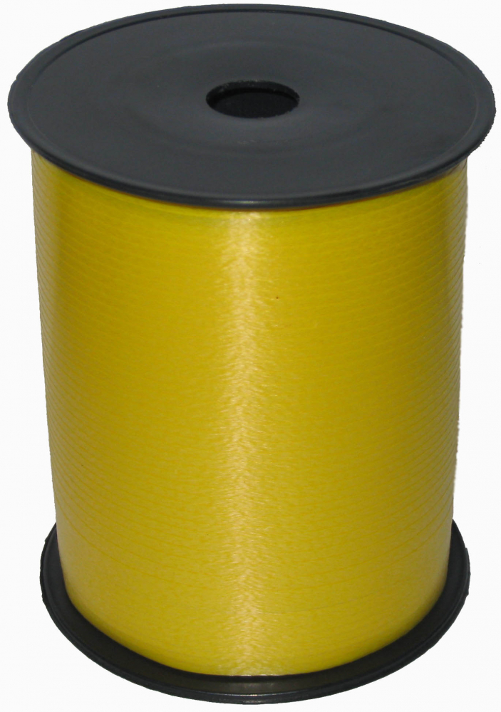 Лента бобина 0,5 см / 500 м Желтая																