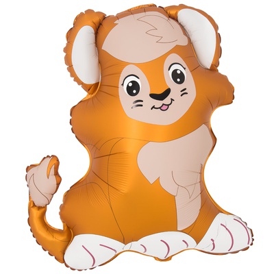 Шар (32''/81 см) Фигура, Лев милый, 1 шт.