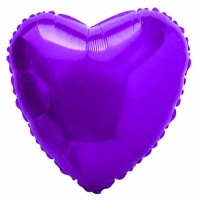 FM Шар (18''/46 см) Сердце, Фиолетовый