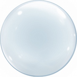 Шар (24''/61 см) Сфера 3D, Deco Bubble, Прозрачный