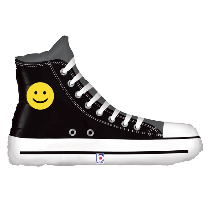 B Шар (31"/69см) Фигура, Кеды со смайлом / Emoji Sneaker / 1 шт