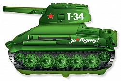 FM Шар (31''/79 см) Фигура, Танк Т-34, Зеленый