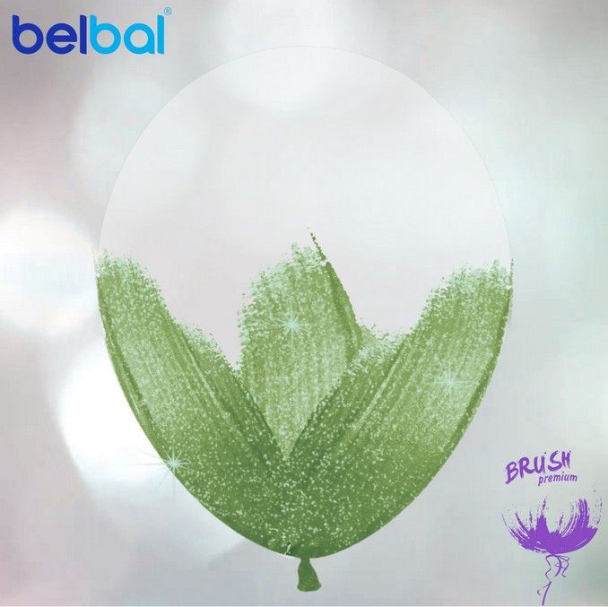 Браш Belbal (14”35 см) Кристалл +эвкалипт/10 шт