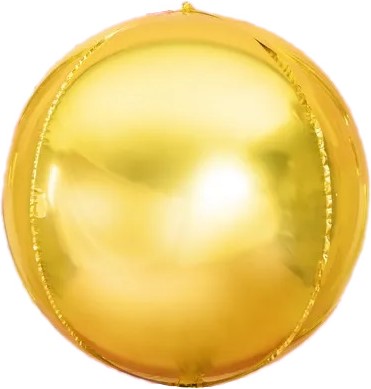 Шар 3D (32''/81 см) Сфера, Золото, 1 шт.