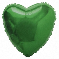 FM Шар (18''/46 см) Сердце, Зеленый