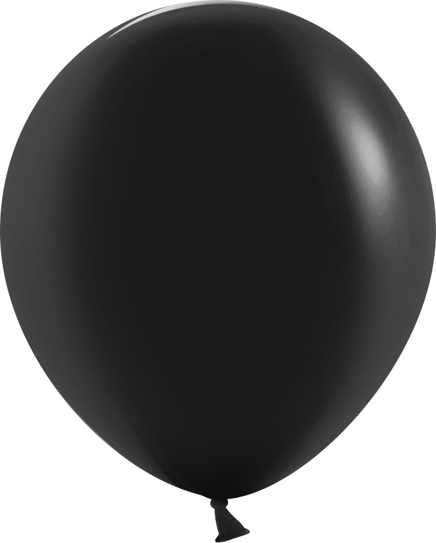 S Шар (18''/46 см) Черный (080), пастель
