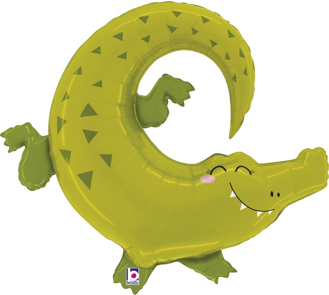 G Шар (34''/86 см) Фигура, Крокодил Аллигатор, 1 шт.