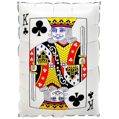 Шар (19''/48 см) Фигура, Карта Король треф, 1 шт.в уп