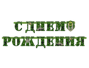 Гирл-буквы С ДР Камуфляж 210см/М