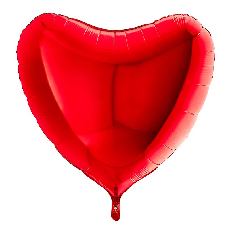 G Шар (36''/91 см) Сердце, Красный, 1 шт.