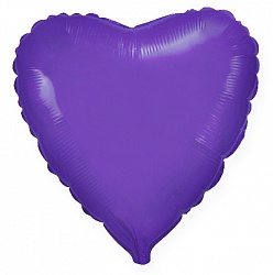 FM Шар (32''/81 см) Сердце, Фиолетовый
