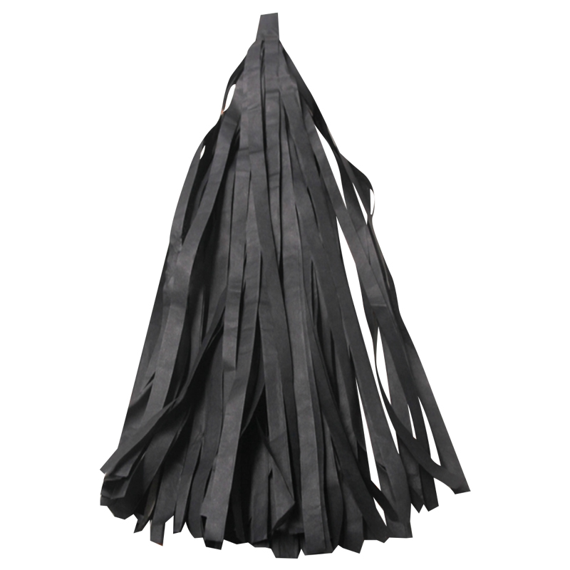 Гирлянда Тассел, Черный, 35*12 см, 12 листов.