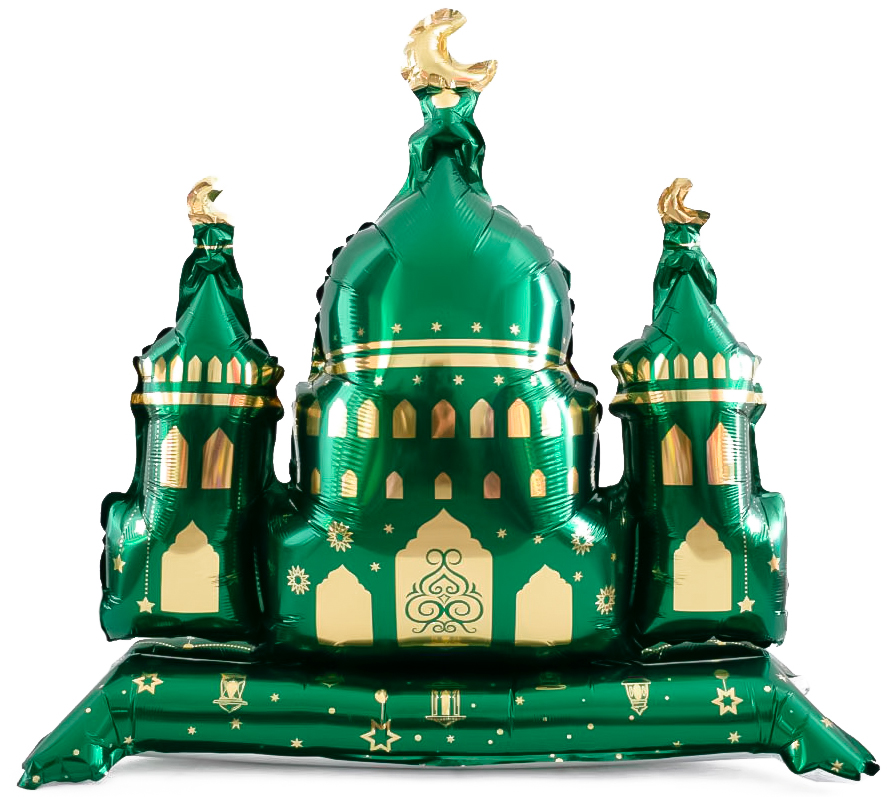 Шар 3D (35''/89 см) Фигура на подставке, Сказки Востока, Дворец, 1 шт. в уп.