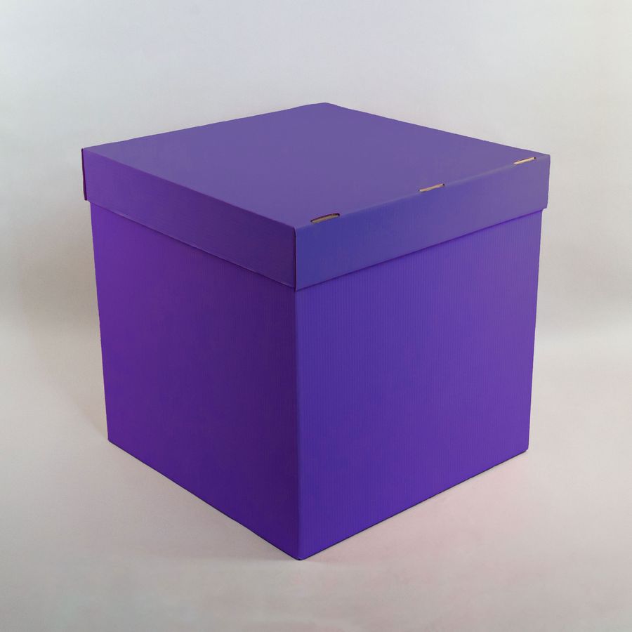 Коробка для воздушных шаров Фиолетовый 60*60*60 см