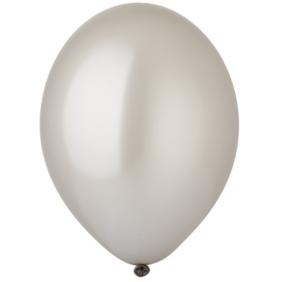 Шар 14" Металлик Экстра Silver, BELBAL / 10 шт./