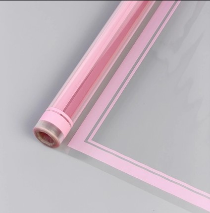 Пленка с цветным рисунком Contour, Розовый, 600мм*400гр
