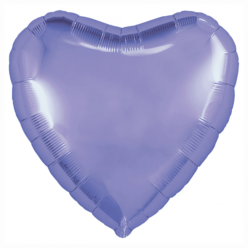 Шар (18''/46 см) Сердце, Пастельный фиолетовый, Россия