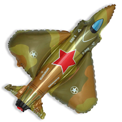 FM Шар (39''/99 см) Фигура, Истребитель, Военный