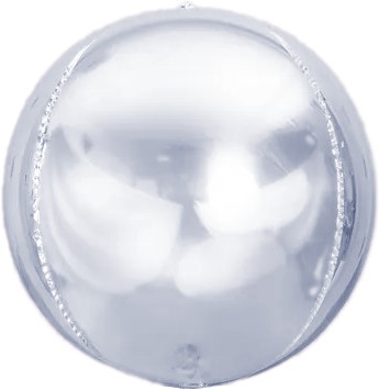 Шар 3D (50''/127 см) Сфера, Серебро, 1 шт.