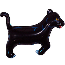 FM Шар (14''/36 см) Мини-фигура, Пантера, Черный