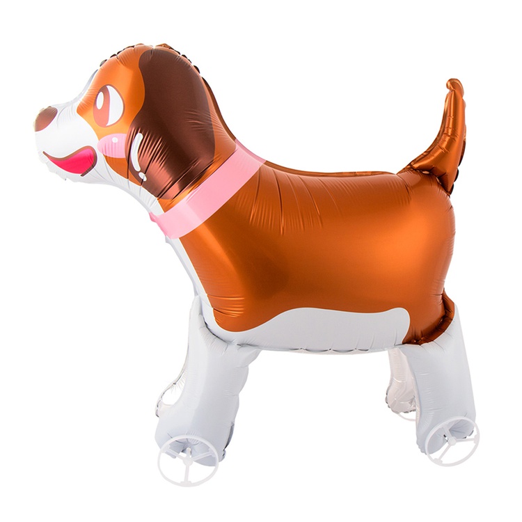 Шар 3D (33''/84 см) Фигура, Каталка Собака Щенок
