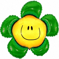 FM Шар (14''/36 см) Мини-фигура, Солнечная улыбка, Зеленый