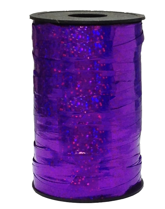 Лента полипропиленовая (0,5 см*250 м) Фиолетовый, Голография, 1 шт.