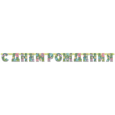 Гирл-буквы С ДР Цветы 210см/М