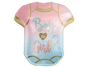 А P35 Фигура Боди Boy or Girl? розово-голубой