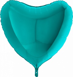 G Шар (36''/91 см) Сердце, Тиффани, 1 шт.