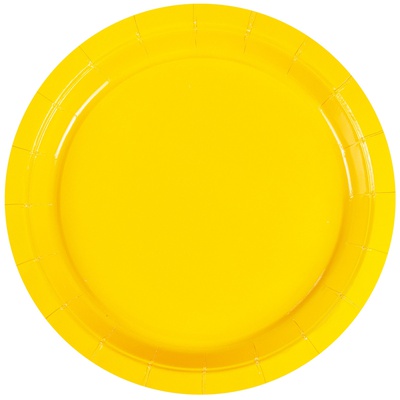 Тарелка желтая 23см 6шт/G