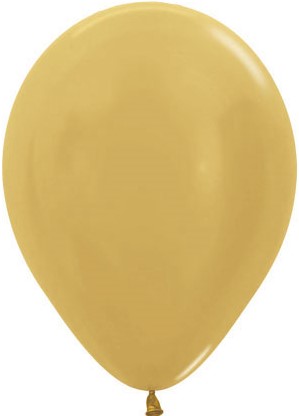S Шар (12''/30 см) Золото яркое (570), металлик, 50 шт.