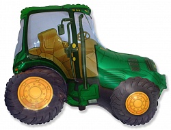 FM Шар (37''/94 см) Фигура, Трактор, Зеленый