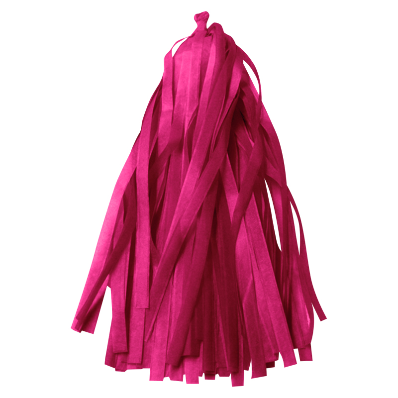 Гирлянда Тассел, Ярко-розовый, 35*12 см, 12 листов.