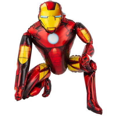 Шар (22''/55см) 3D Фигура Железный человек, 1 шт. в упак.