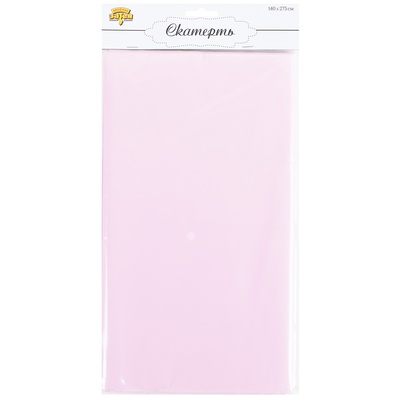 Скатерть п/э Пастель розовая 1,4х2,75м/G