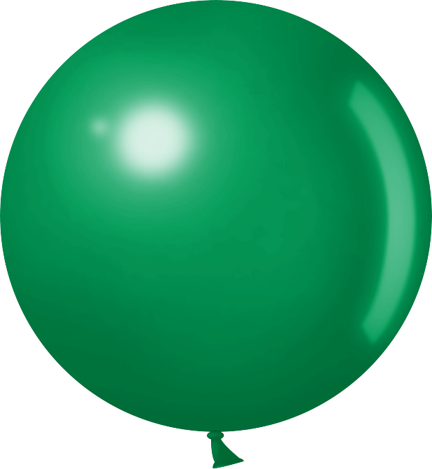 Шар (36''/91 см) Темно-зеленый, пастель, 1 шт.