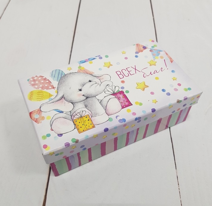 Коробка подарочная "Праздничное настроение"  15 х 9,5 х 5  см