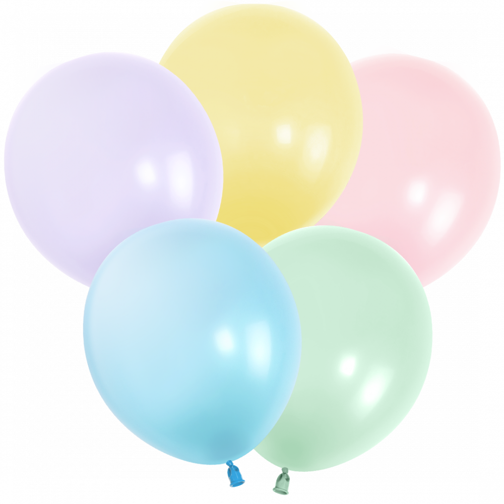 Шар (5''/13 см) Ассорти, макарунс, 100 шт. Китай/512