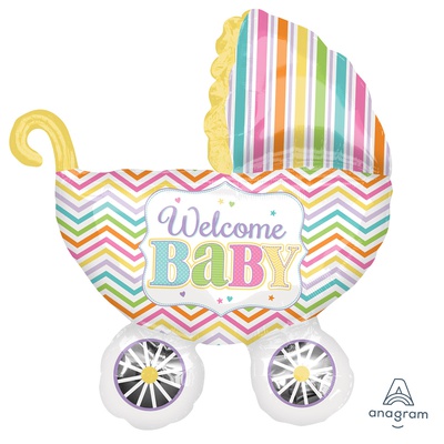 A Шар (31"/79см) Фигура, Коляска детская BABY
