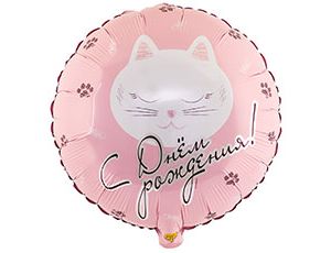 К 18" РУС ДР Котики ( в упаковке)