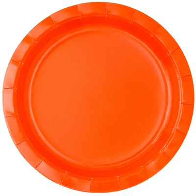 Тарелка оранжевая 23см 6шт/G
