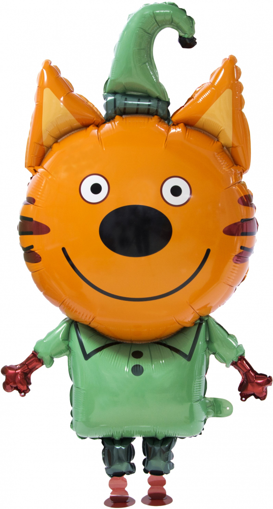Шар 3D (43''/109 см) Ходячая Фигура, Три Кота, Компот, 1 шт. в уп.